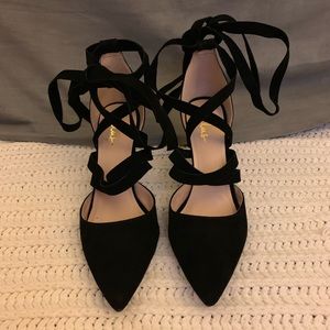 Brand new Lulu’s Kennedy ankle/leg wrapped heels